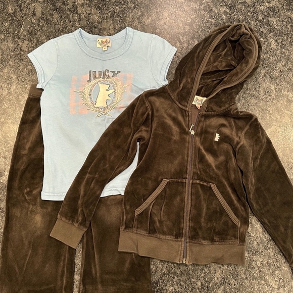 Girls Juicy Couture Matching Set - size 6